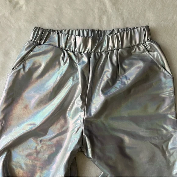 Silver Metallic Joggers - Picture 5 of 7